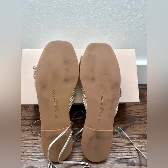 Loeffler Randall Peony Platinum Sandals, size 9 - Picture 8 of 8